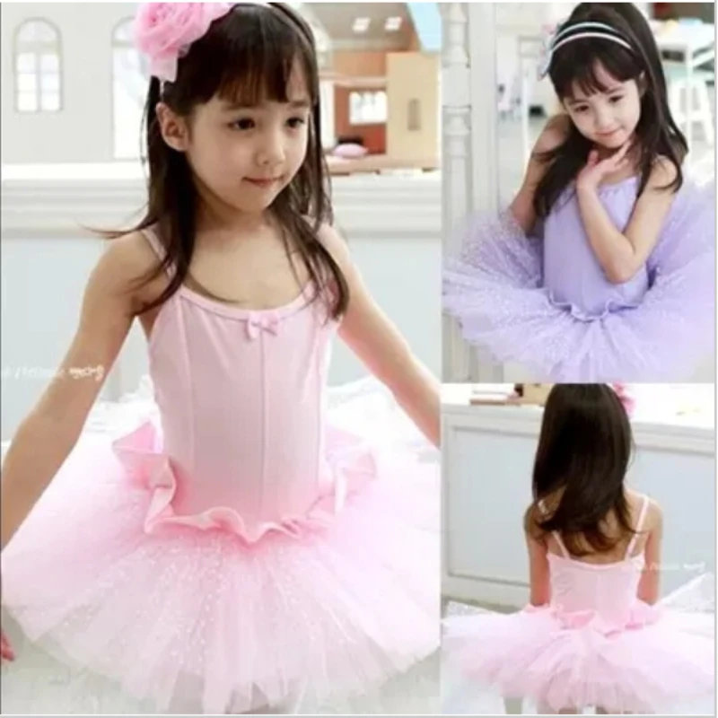 3-16Y Girl Ballet Dress Gymnastic Leotard Romantic Tutu Costume Stage Dancing Clothes Child Summer Performance Clothing 12 Kinds