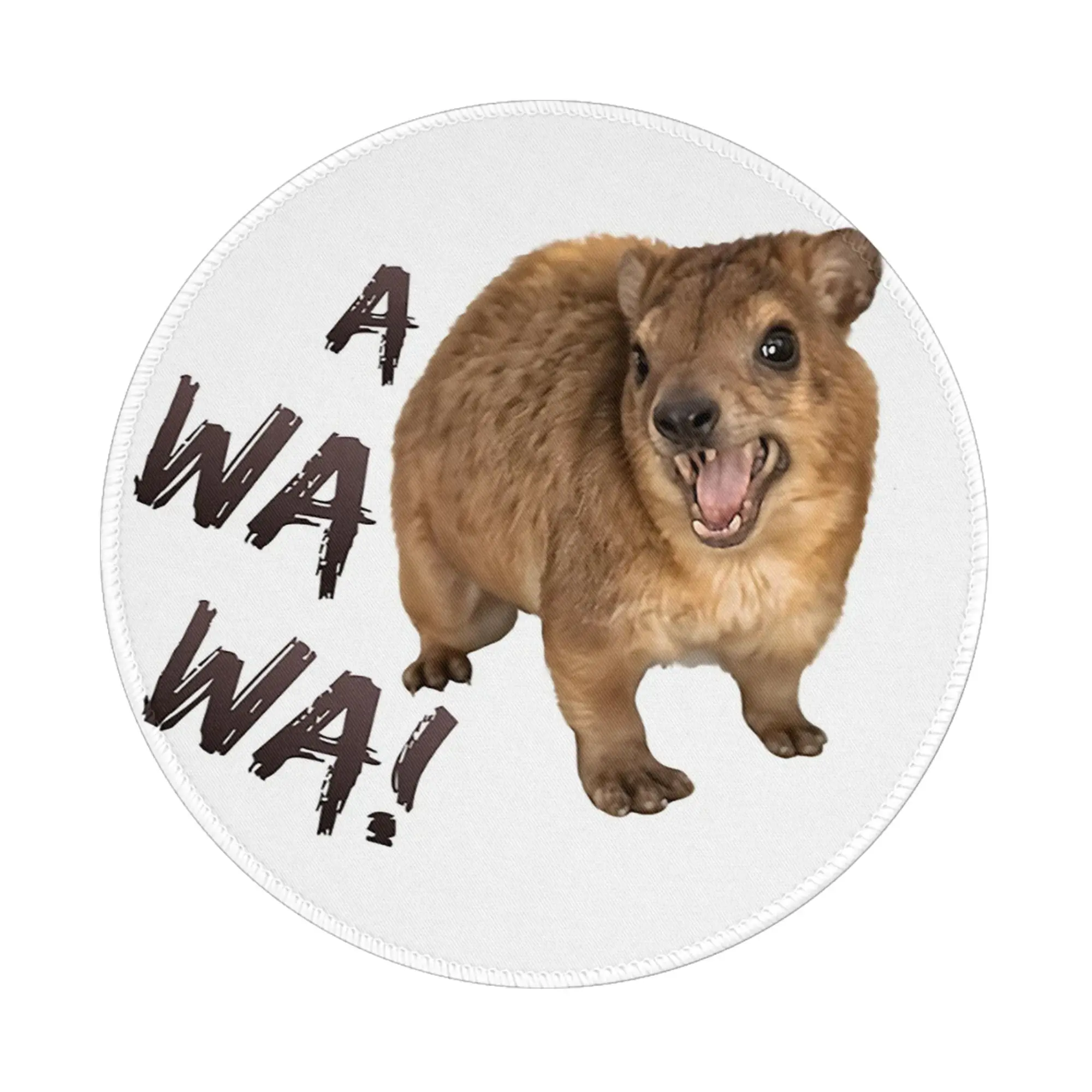 Awawa Angry Screaming Rock Hyrax Meme Mouse Pad Computer Keyboard Mouse Mat Gamer Laptop Desk Mat Office Accessories Table Mats