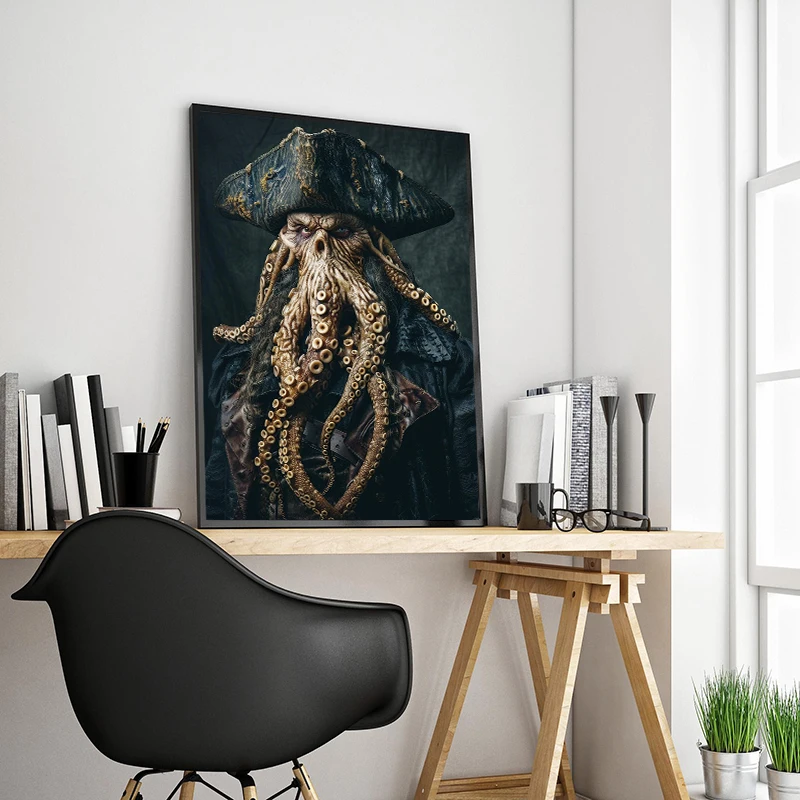 Vintage Nosferatu Skull Ghost Baphomet Poster Gothic Canvas Painting Victorian Print Terror Lovers Creepy Vampire Art Home Decor