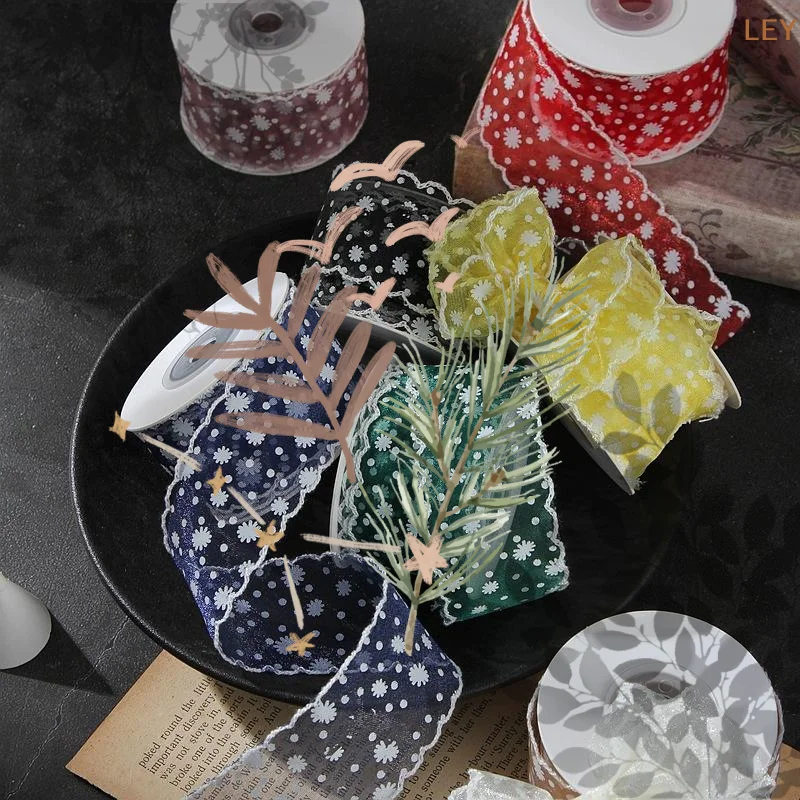 Printed Chiffon Voile Ribbon 1.5