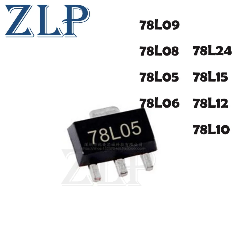 50 Cái/lốc Mới 78L05 SOT89 SOT SMD SOT-89 Triode 78L06 78L08 78L09 78L10 78L12 78L15 78L24 7805 7806 7808 7809 7810