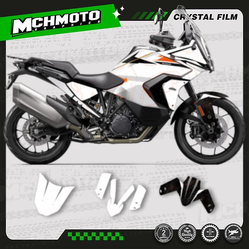 

MCHMFG For KTM 2021 2022 2023 ADV 1290 R S Custom Team Graphics Fairing Background Decals Stickers Kit