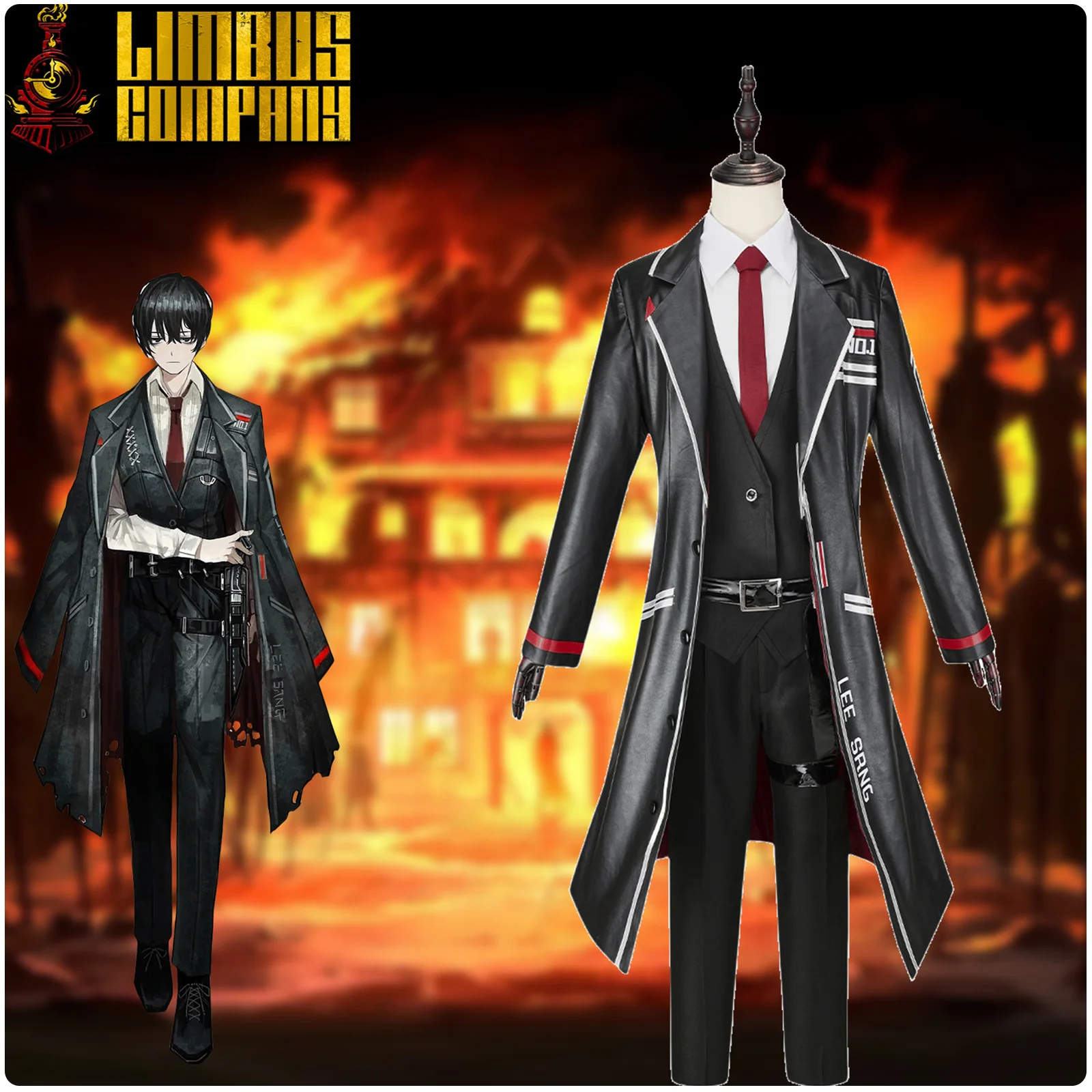 Limbus Company Li Xiang Cosplay Costume Cosplay Costume Shirt Coat Pants Uniform Halloween Carnival Party Suit