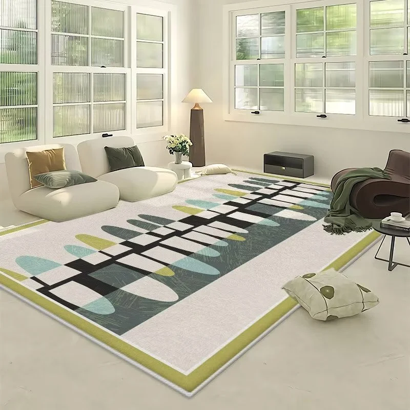 

Fresh Minimalist Living Room Carpet Modern Large Area Household Non Slip Rug Coffee Table Room Bedroom Bedside Floor Mat