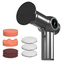 85W Cordless Car Polisher Kit with LCD Screen 2 Speed Electric Polishing Machine Metal Waxing Wood Grinding Rust Removal Tool