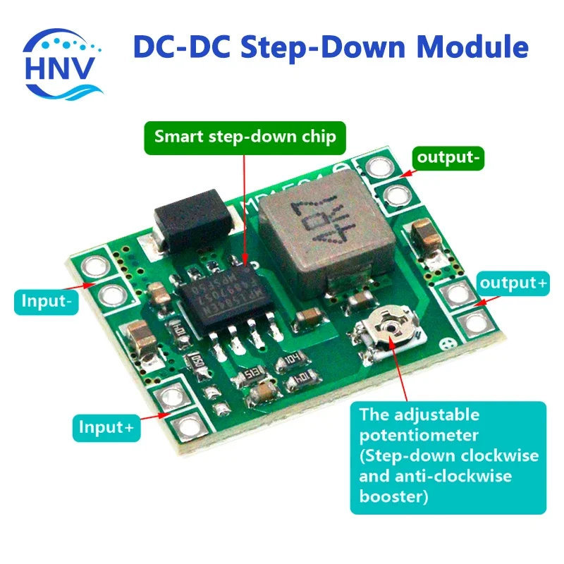 Ultra-Small Size DC-DC Step Down Power Supply Module MP1584EN 3A Adjustable Buck Converter forArduino Replace LM2596