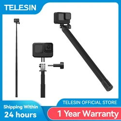 TELESIN 3M Long Monopod Carbon Fiber Selfie Stick For GoPro Hero Insta360 DJI Action Action Camera Accessories