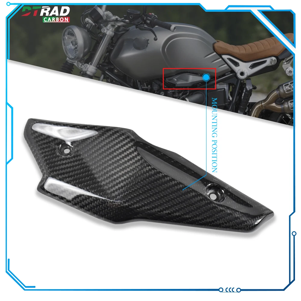 For BMW R9T R nineT NINE-T 2014 - 2023 R 9T Rninet Accessories Carbon Fiber Left Hand Side Injector Cover Fairing Kit Moto Parts