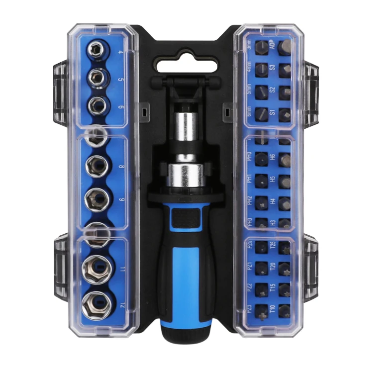 

36pcs Ratchet Socket Wrench Screwdriver Set Box