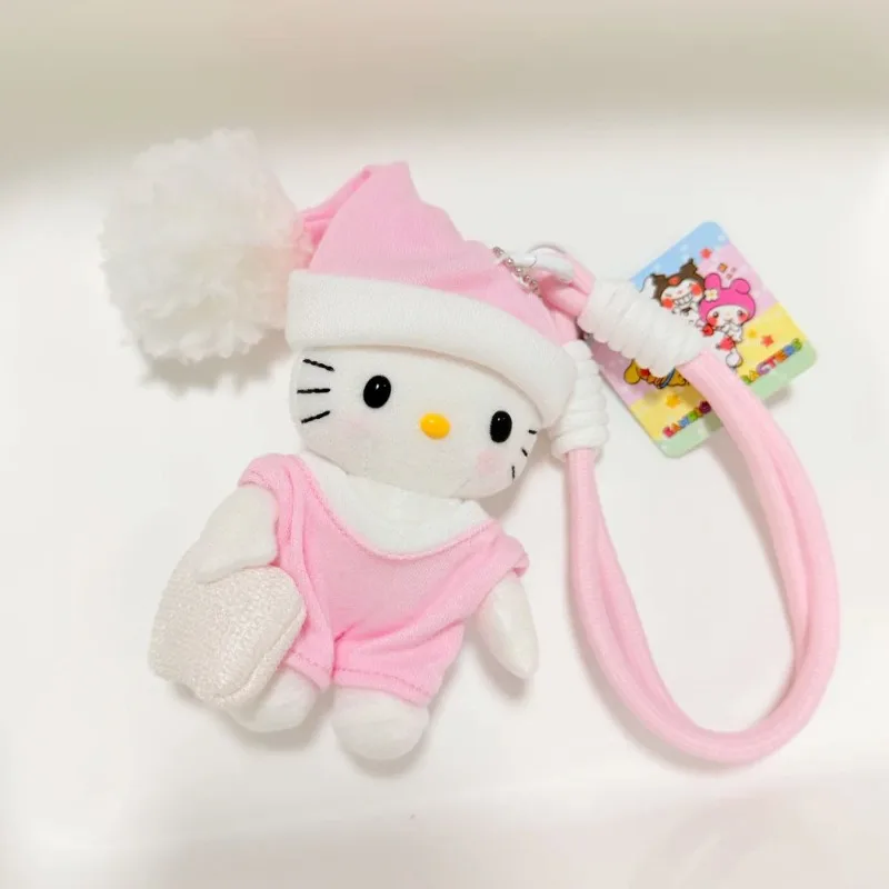 Sanrio Cartoon HelloKitty Plush Keychain Pendant Kawaii Daily Backpack Personalized Fashion Accessories Friends Holiday Gifts