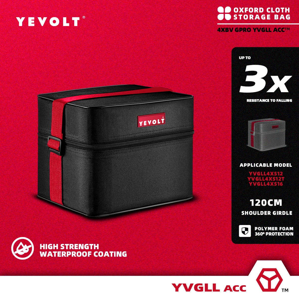 YEVOLT YVACCSTB02 Oxford Cloth Storage Bag for Laser Level for Model YVGLL4XS12 YVGLL4XS12T YVGLL4XS16