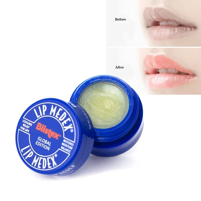 

Blistex Medicate Moisturizing Repair Lip Balm Blue Tank Colorless Lip Cream Mask Lip Care Skin care