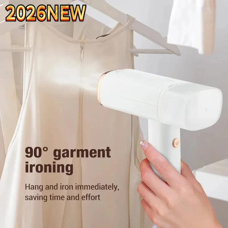 

2026New Garment Steamers 130ml Handheld Fabric Steamer Fast-Heat 1000W Iron Steam Cleaner for Home Travelling Portable