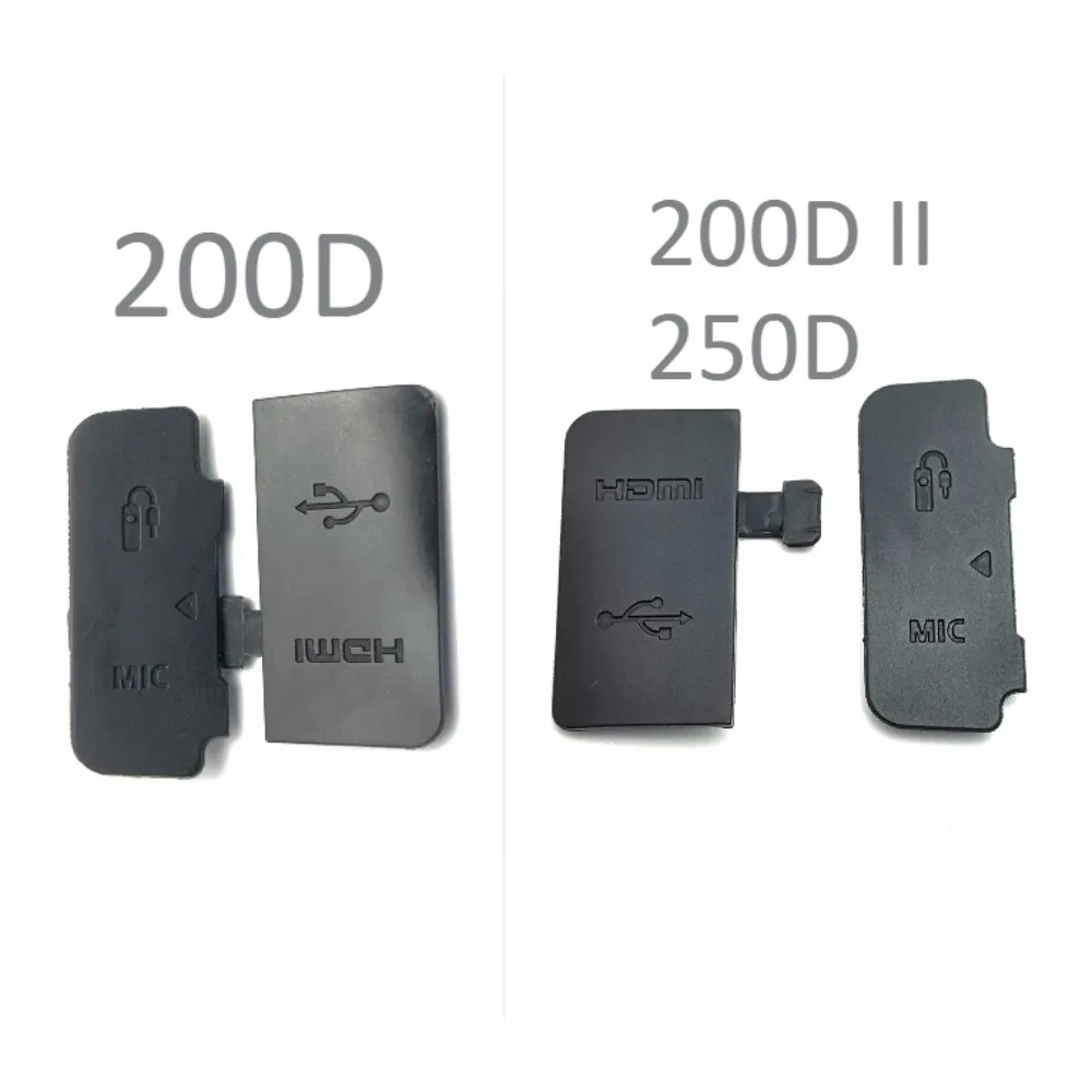 NEW HDMI MIC USB Rubber Cover Unit for Canon EOS 200D 200D II 250D EOS Rebel SL3 SL2  Kiss X10 X9 Camera Repair Part