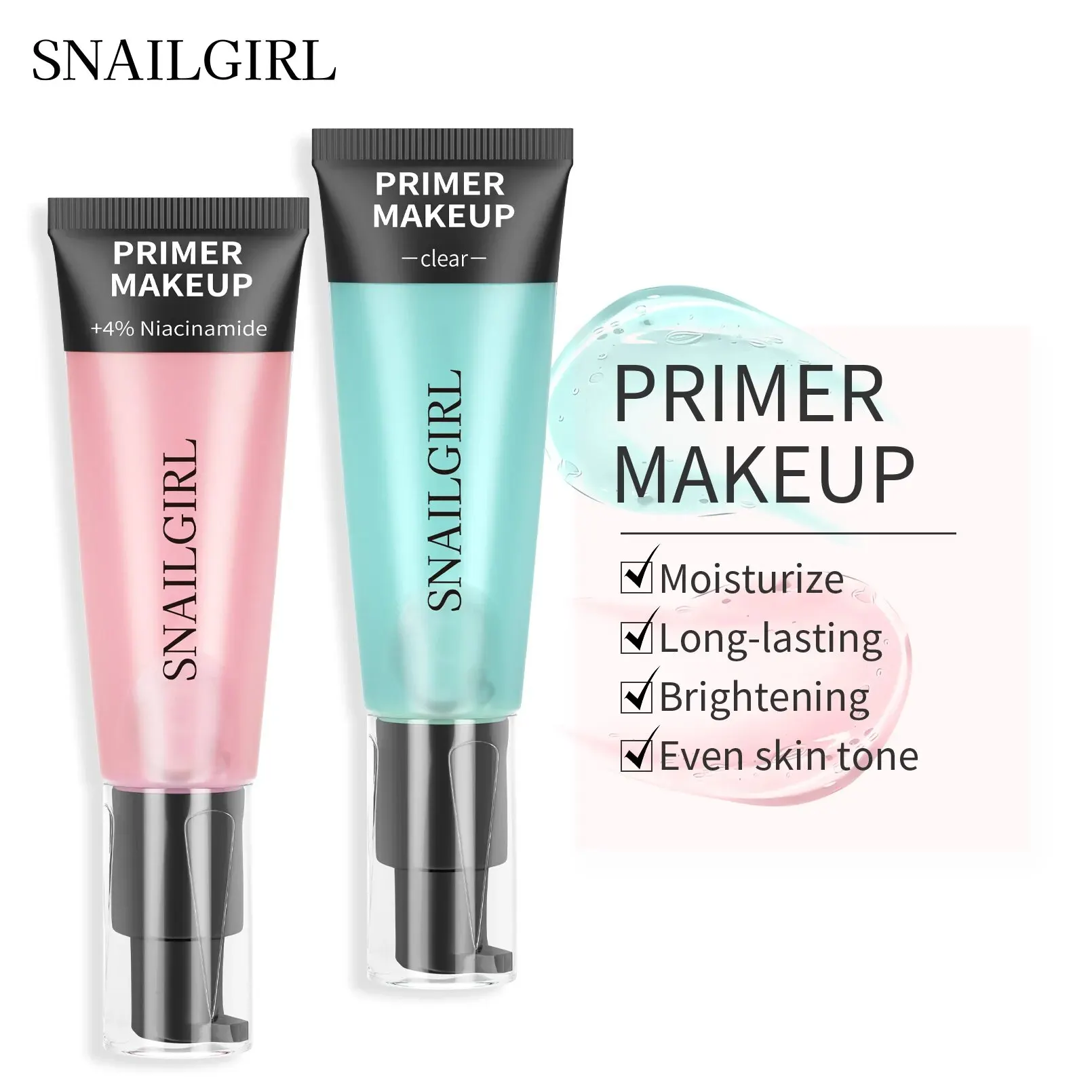 24ml Power Grip Primer Primer viso idratante a base di Gel per levigare la pelle presa trucco pori invisibili Primes incolori