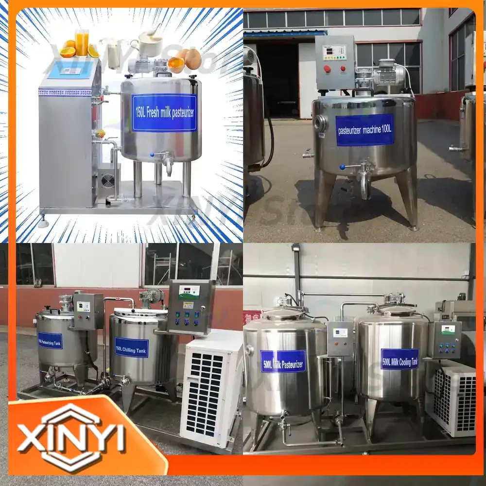 Small Scale Dairy Milk Egg Process Pasteurization Machine Batch Ice Cream Pasteurizer for Home Use Commercial Food Processing