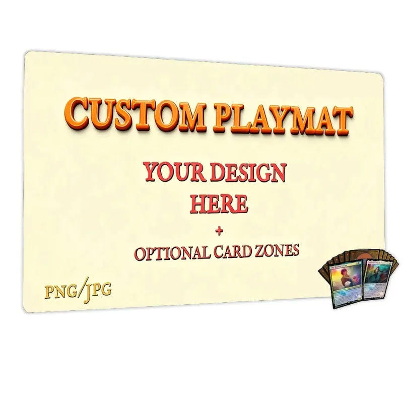 Personalizowana Mata do Gry Magic, Mata TCG DIY do Riftbound, Mata do OPCG, Antypoślizgowa, Wytrzymała z Obszytymi Brzegami, Mata do Kart Magic — 2