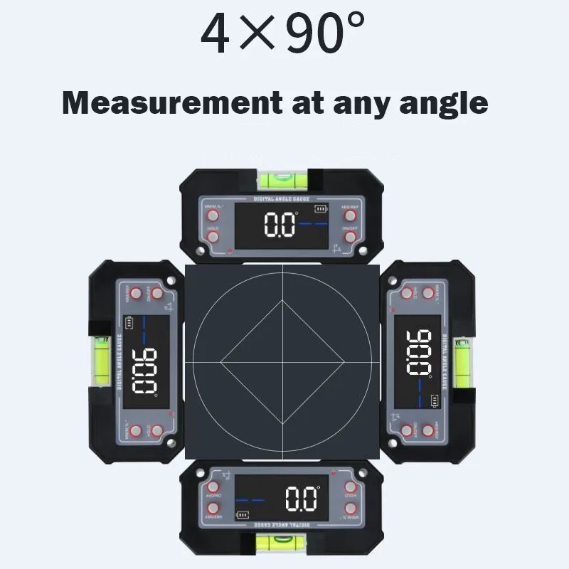 Digital Display Mini Level Professional Portable Spirit Level Professional Magnetic Angle Measurement Construction Work Tools