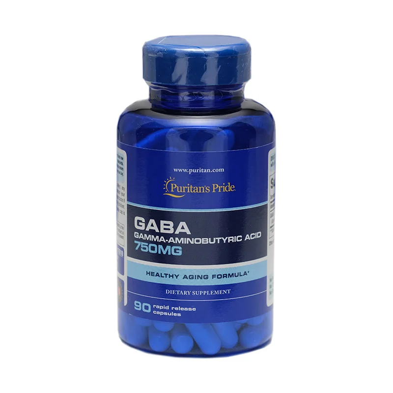 

GABA 750 mg Gamma-Aminobutyric Acid 90 Capsules EXP 01/25