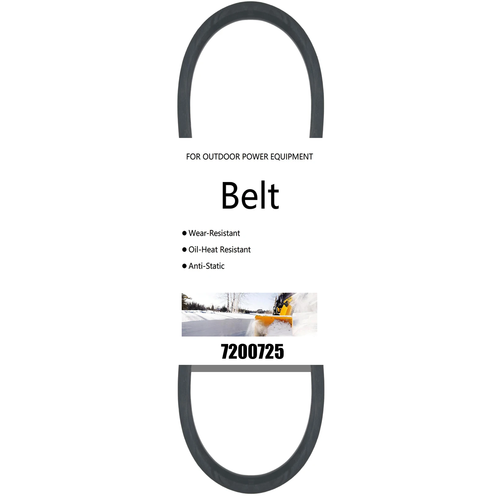 

V-ремень шнекового привода 7200725 для снегоочистителя серии Ariens 92, заменяет 07200725 07200513 70709200 (1/2 дюйма X 40,69 дюйма)