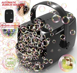 Remote control Bubble machine portable automatic support plug-in or battery or use mobile power bank  2 speed children's toy