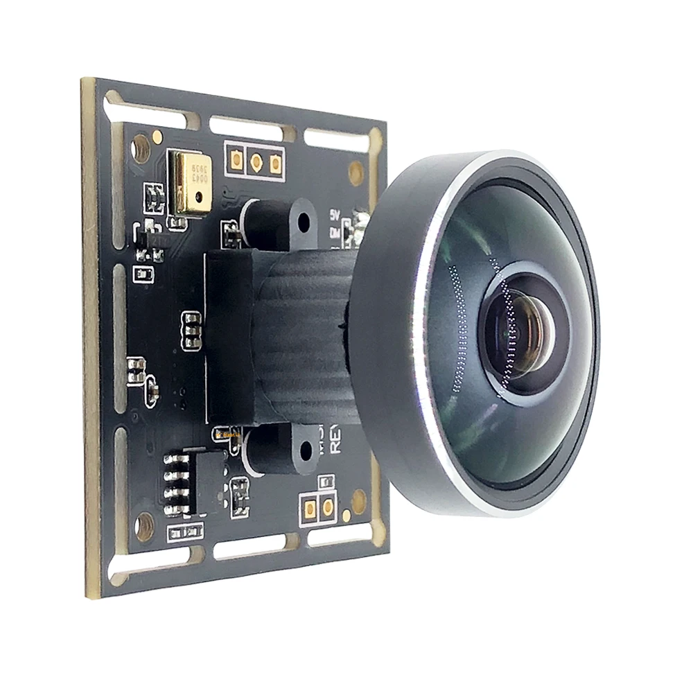 4K 360 Panoramic Fisheye USB Camera Module High Resolution 3840x2160 IMX317 30FPS UVC USB CCTV Webcam for Audio Support