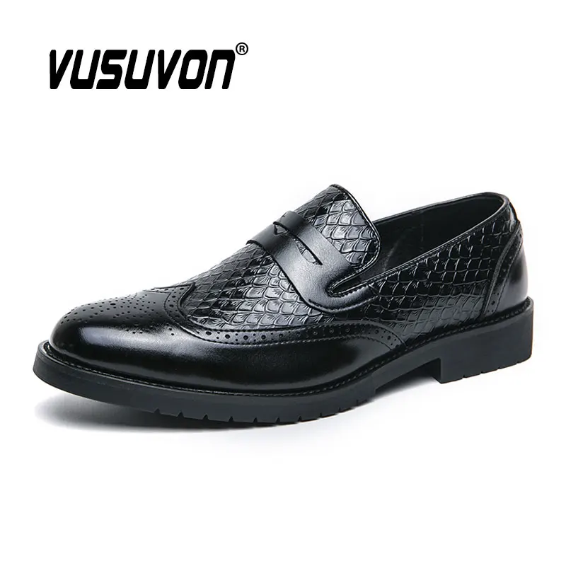 Fashion Men Shoes Split Leather 38-46 Size Boys Breathable Penny Loafers Black Soft Outdoor Casual Summer Mules Dress Flats