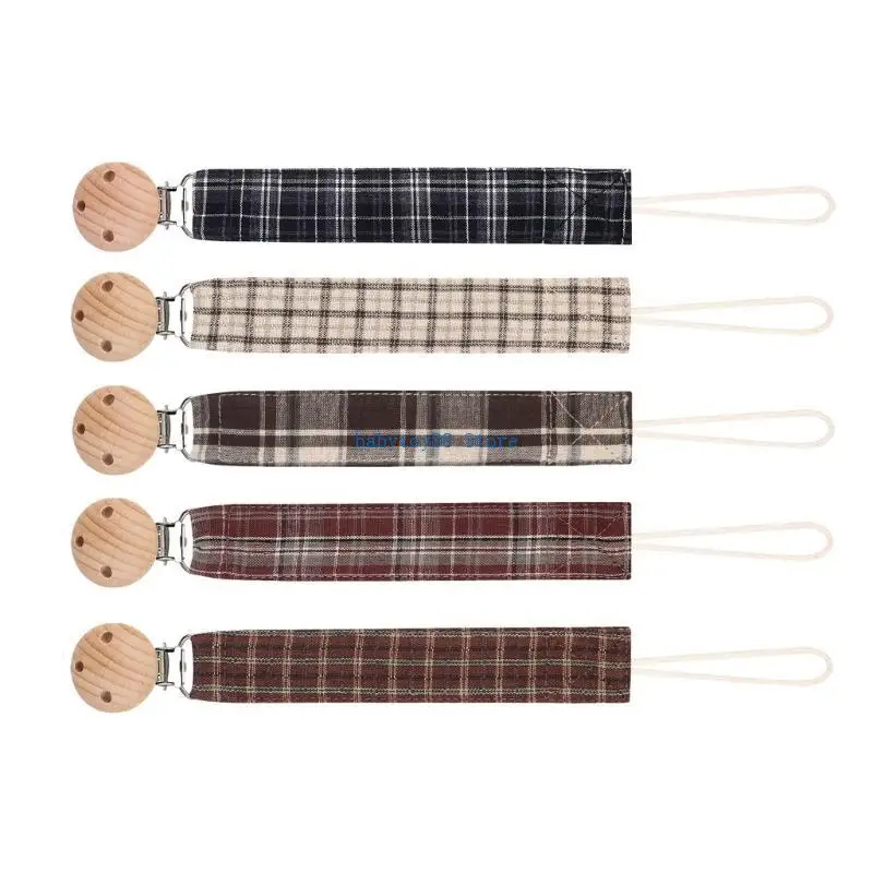 Y4UD 5PCS Infants Soother Clip Comfortable Baby Pacifier Leash Secure Toy Attachment Lanyard Belt Fall Prevention Strap