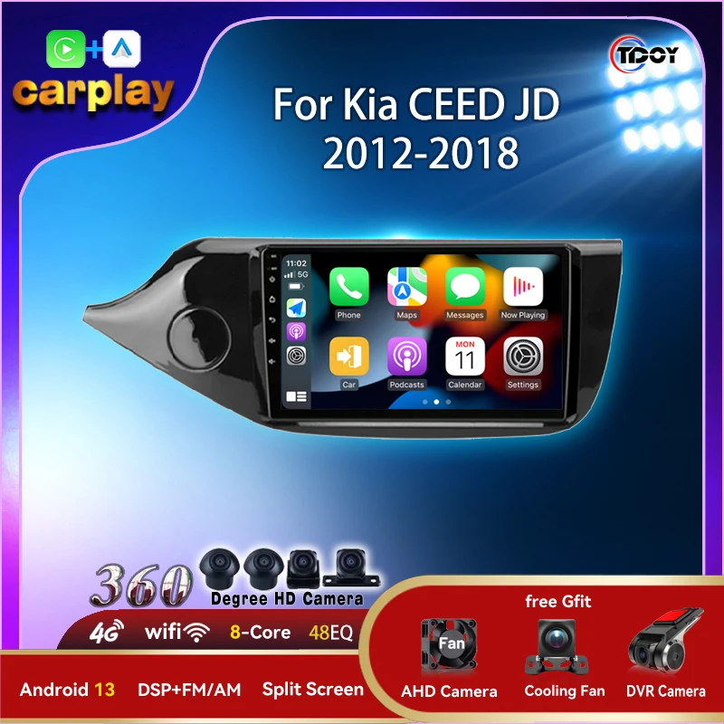 

Car Radio For Kia CEED JD 2012-2018 Carplay Android Auto Wireless Multimedia Stereo wifi gps Car Video 2Din Android Radio Auto