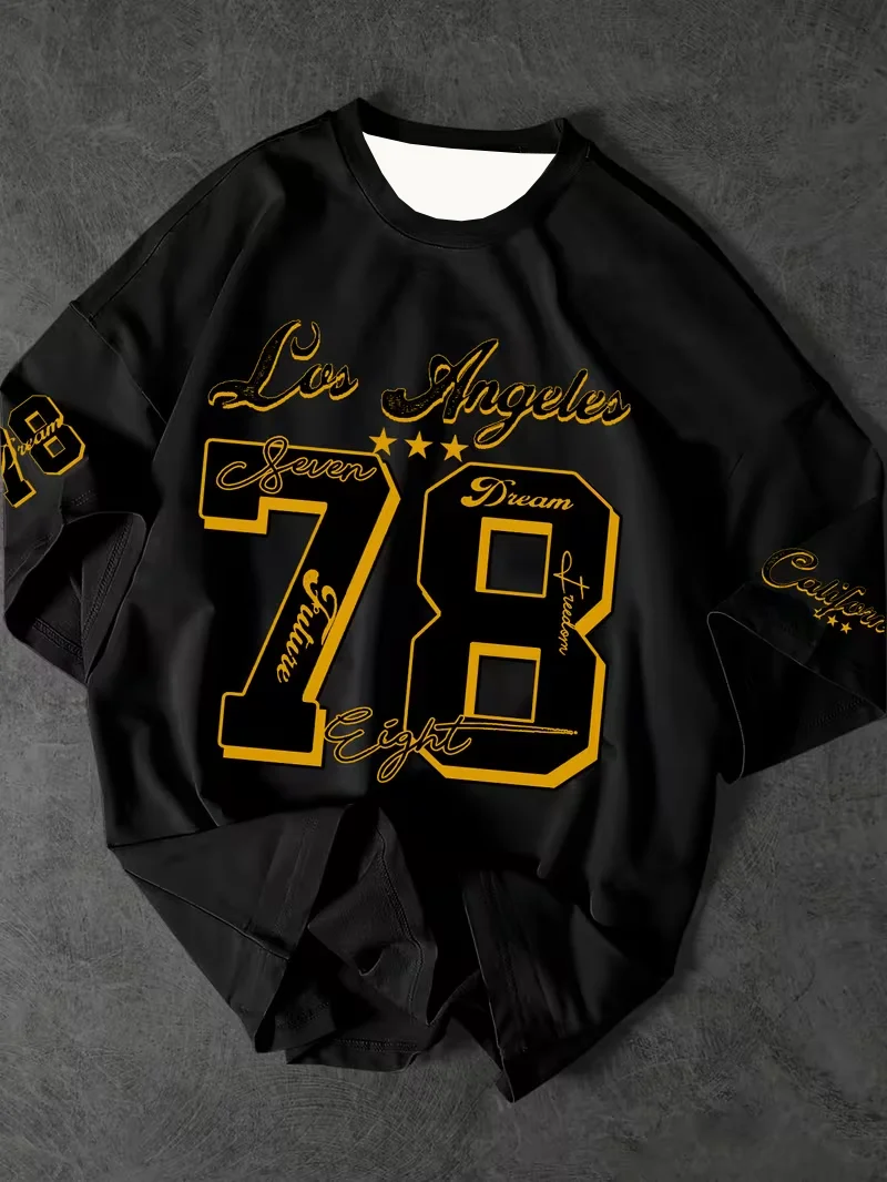 

Men's Sports Jersey Graphic Tee Jerseys Plus Size Women's Sport T-Shirt Tops Los Angeles Print Short Sleeve T-Shirt Summer