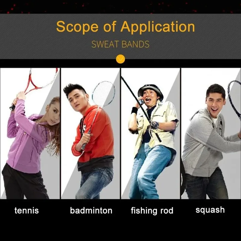 2 متر المضادة للانزلاق الرياضة أكثر من شريط لحام تنس Overgrips العصابة مضرب بدمنتون القبضات عرق الفرقة الصيد قضبان الفرقة اليد الغراء #3