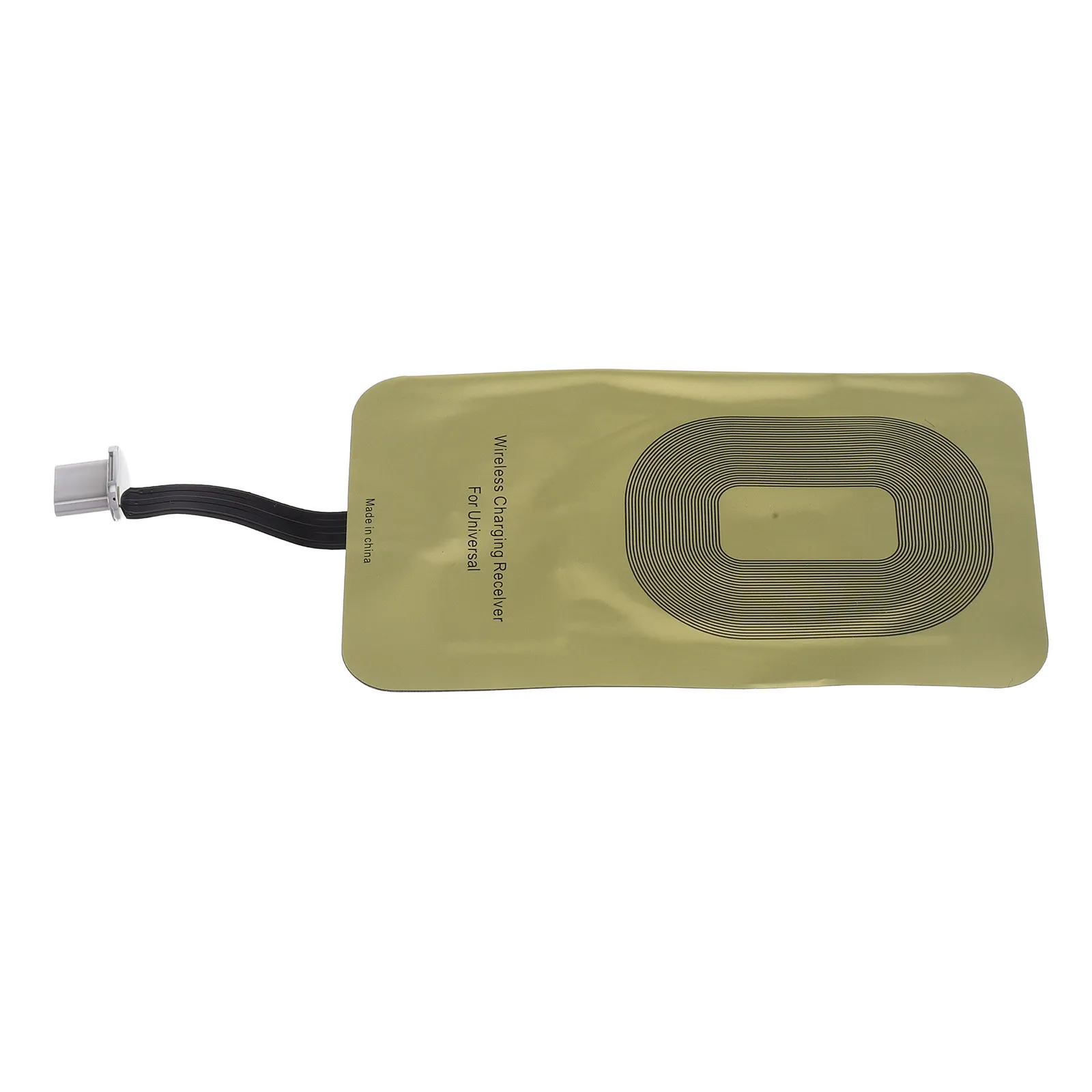 Portable Wireless Charging Receiver for Phones Type-C Fast Efficient Slim Adhesive Patch Quick Charging Module Compact Design