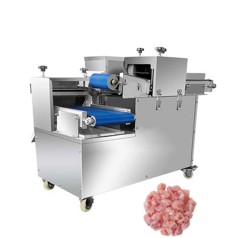 Minced Meat Machine Electric Meat Slicer Multi-function Meat Shred Grinder Commercial Dried Beef Cubes Meat Dicing Machine