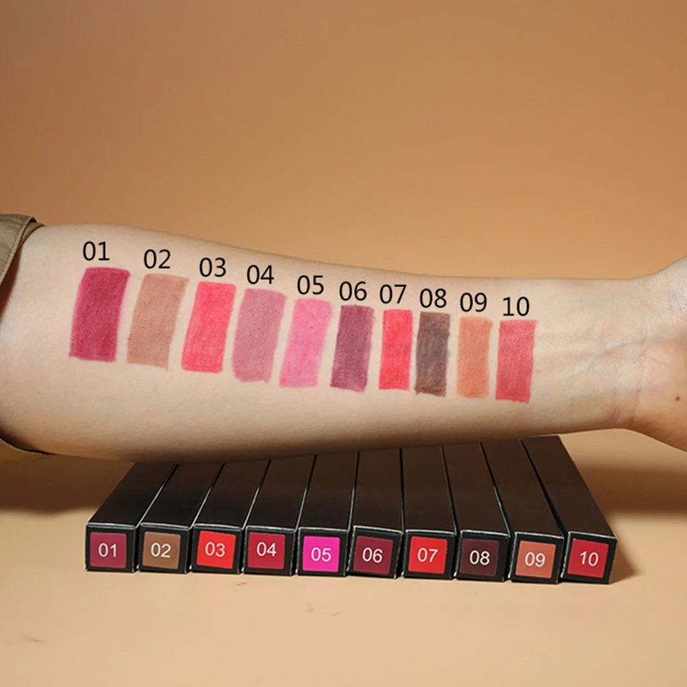 Private Label 19-Color Matte Lip Liner Waterproof Multi-Functional Highly Coloring Long-Lasting Custom Logo Makeup Cruelty Free