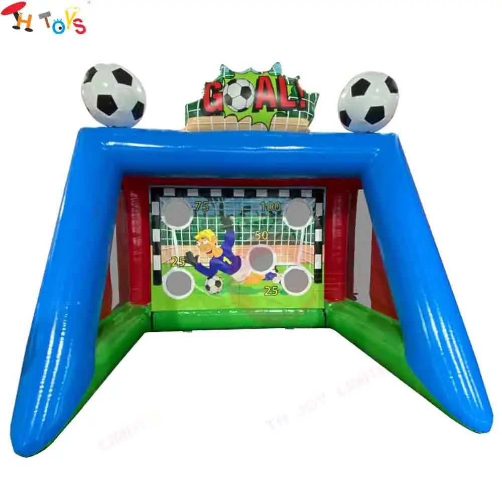 Fast Air Shipping Football Shooting Inflatable Carnival Games Blow Up Soccer Shooting Goal Sport Games