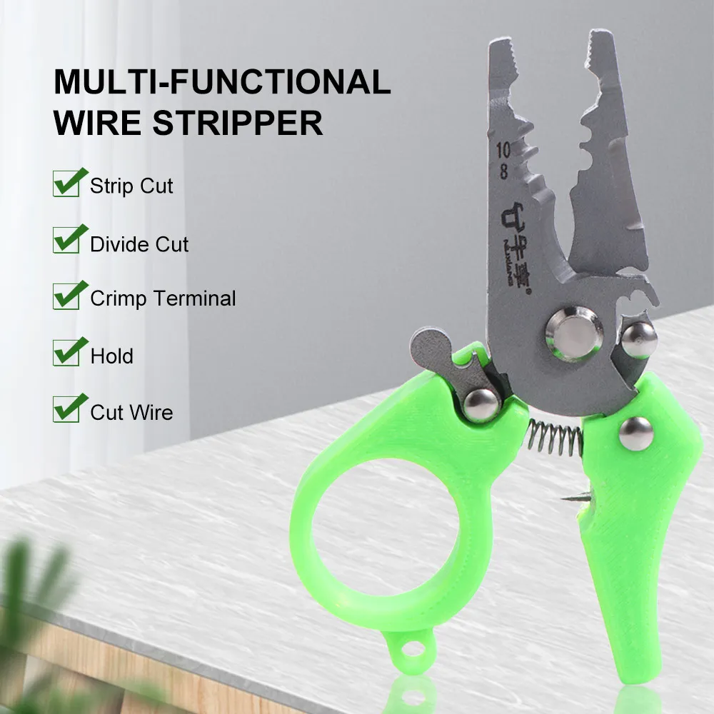 

Small Wire Stripper Tool Anti-slip Multifunctional Wires Stripping Tool All-in-One Wire Stripper Crimper Cable Plier
