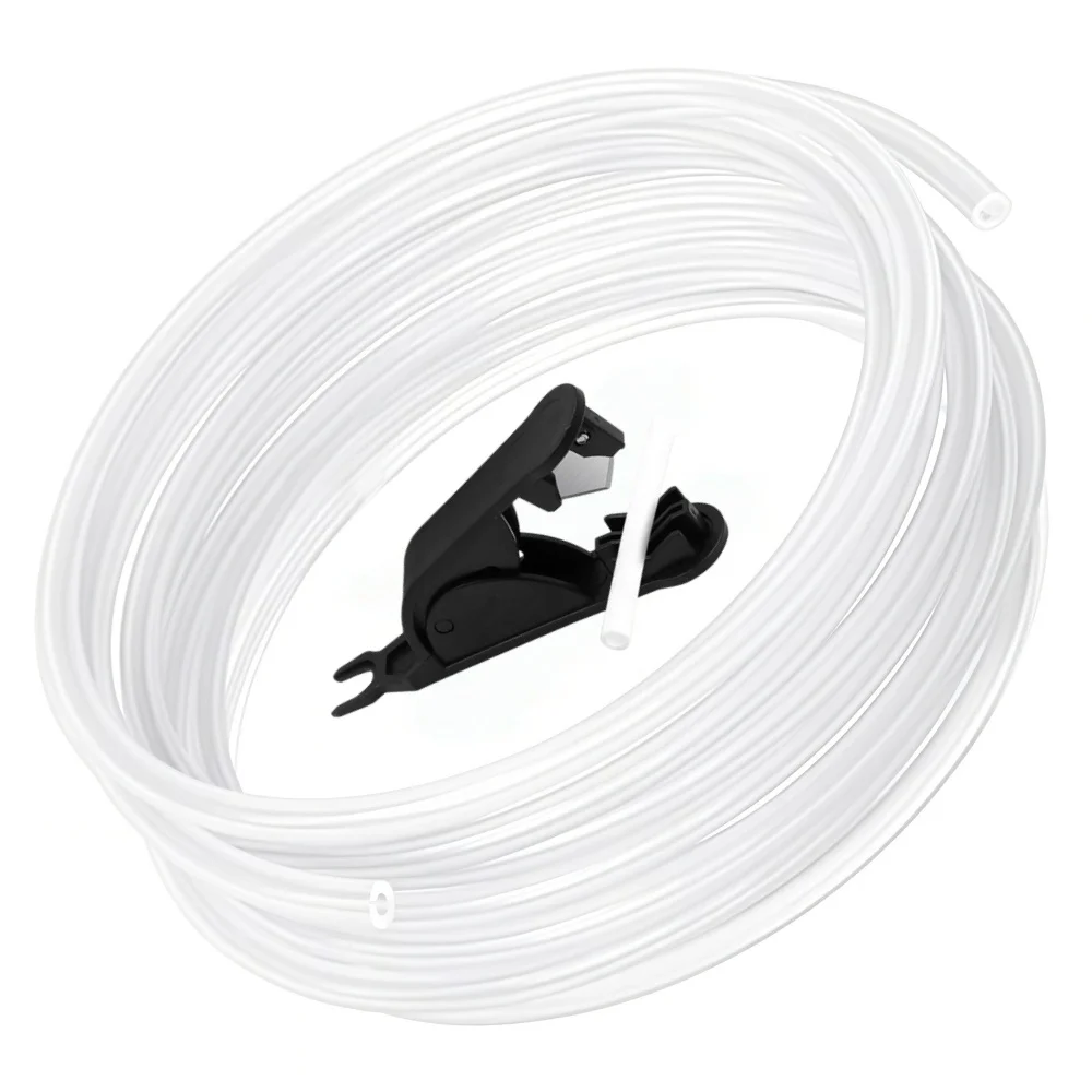Ultra-Clear/Transparent Grey Tube 2/4/8M for 1.75mm Filament, Compatible with Bambu Lab A1/A1 Mini AMS/P1S/X1C, 2.5mm ID X 4mm O
