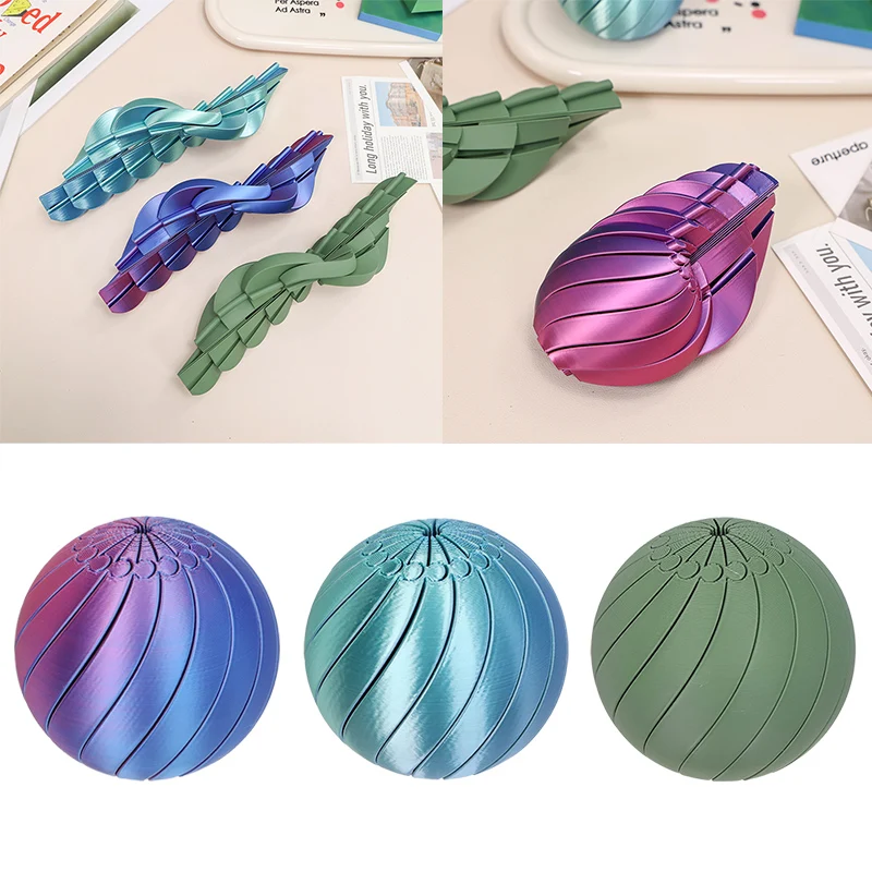 Palla Antistress Stampata in 3D, Spinner da Dito, Giocattolo per Decompressione, Regalo Antistress