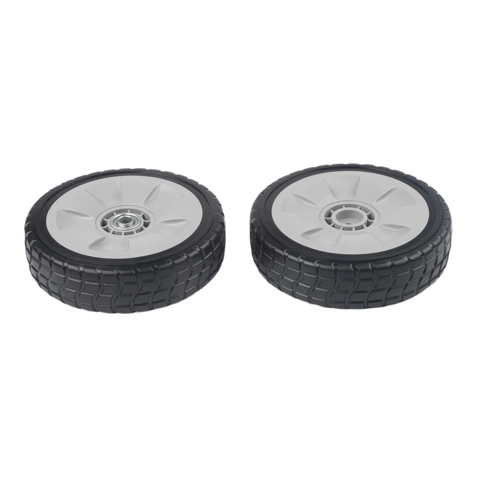 

Replacement Lawn Wheels Lawn Mower Wheels Plastic Rubber Metal Construction 12 Teeth Drive Gear Kit 2 Inch Tire Width