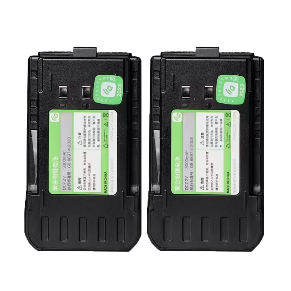 QUANSHENG Walkie Talkie TG-UV2PLUS li-ion батарея 3000mAh DC7.2V Quansheng TG UV2plus, запчасти для двусторонней радиостанции, сменная батарея