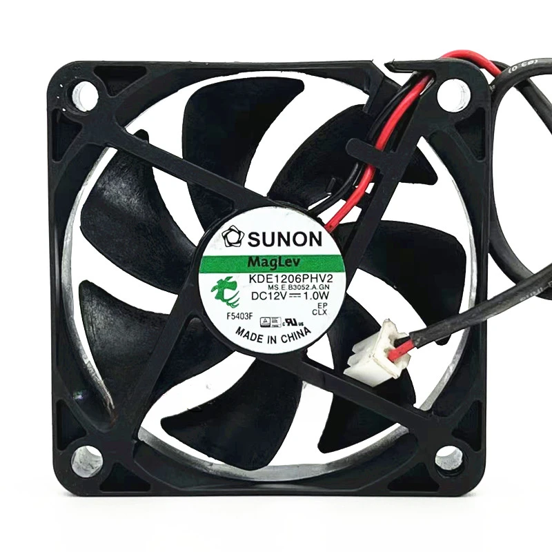 KDE1206PHV2 6cm 6015 12V 1.0W 2-Wire Projector Case Cooling Fan