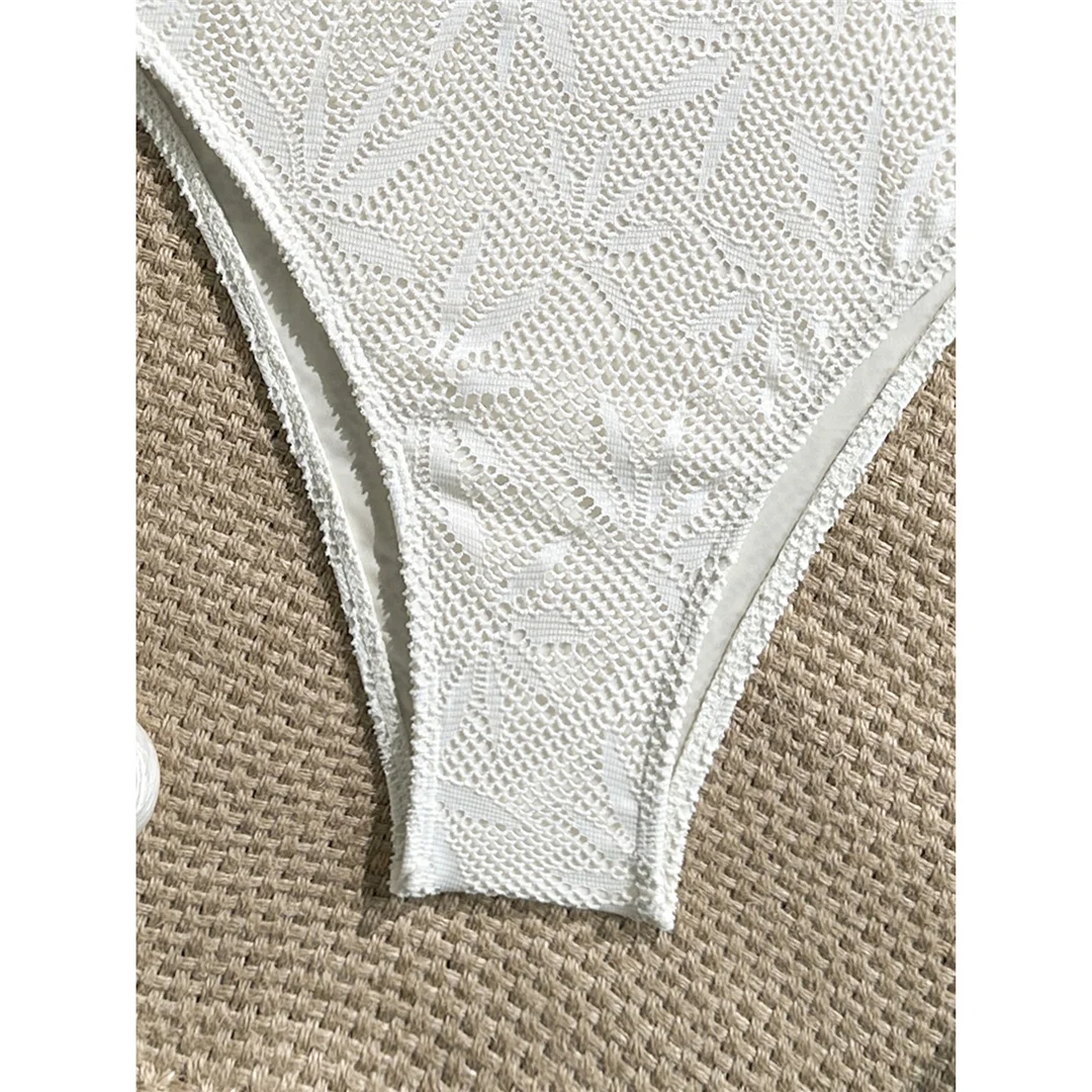 Sexy Cut-Out-Bandeau-Bikini, Damen-Badebekleidung, zweiteiliger Bikini, brasilianischer, gepolsterter Badeanzug, Badeanzug, Schwimmanzug V7959 – Detail 23
