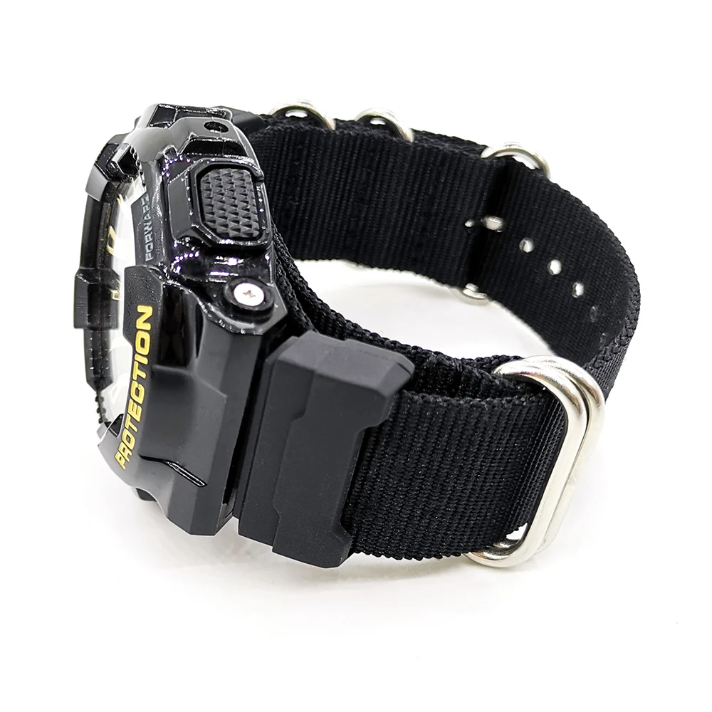 Nylon  Watchband for Casio G-Shock GA-110/100/120/150/200/400 GD-100/110/120 DW-5600 GW-6900 Bracelet Strap Band +16mm Adapter