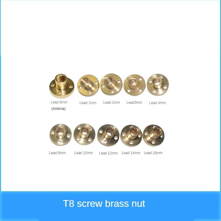 3D printer accessories T8 screw brass nut Flange nut trapezoidal nut