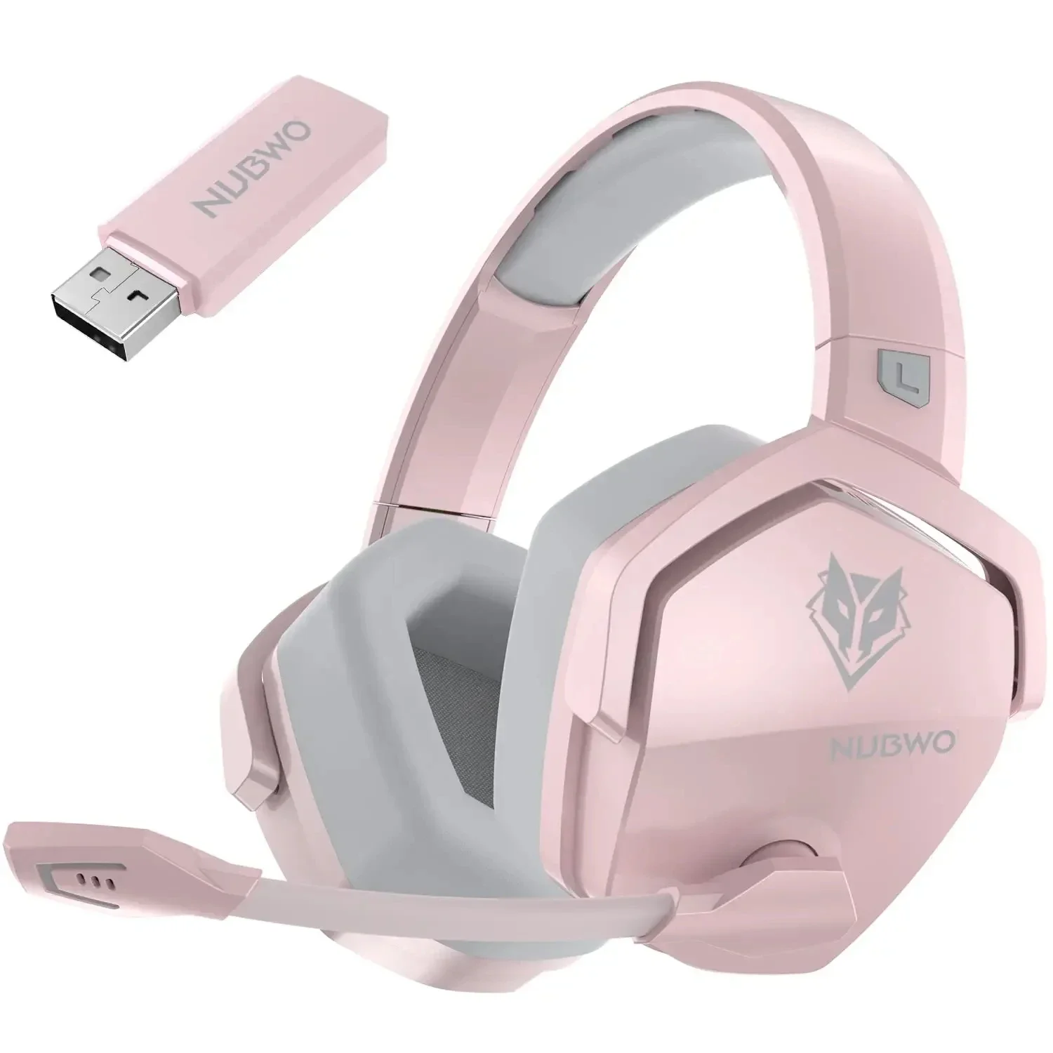 NUBWO G06 Dual Wireless Headsets Gamer 2.4GHz Bluetooth 5.3 Gaming Headphones with Microphone for PS5, PS4, PC, Mobile, Switch image 3
