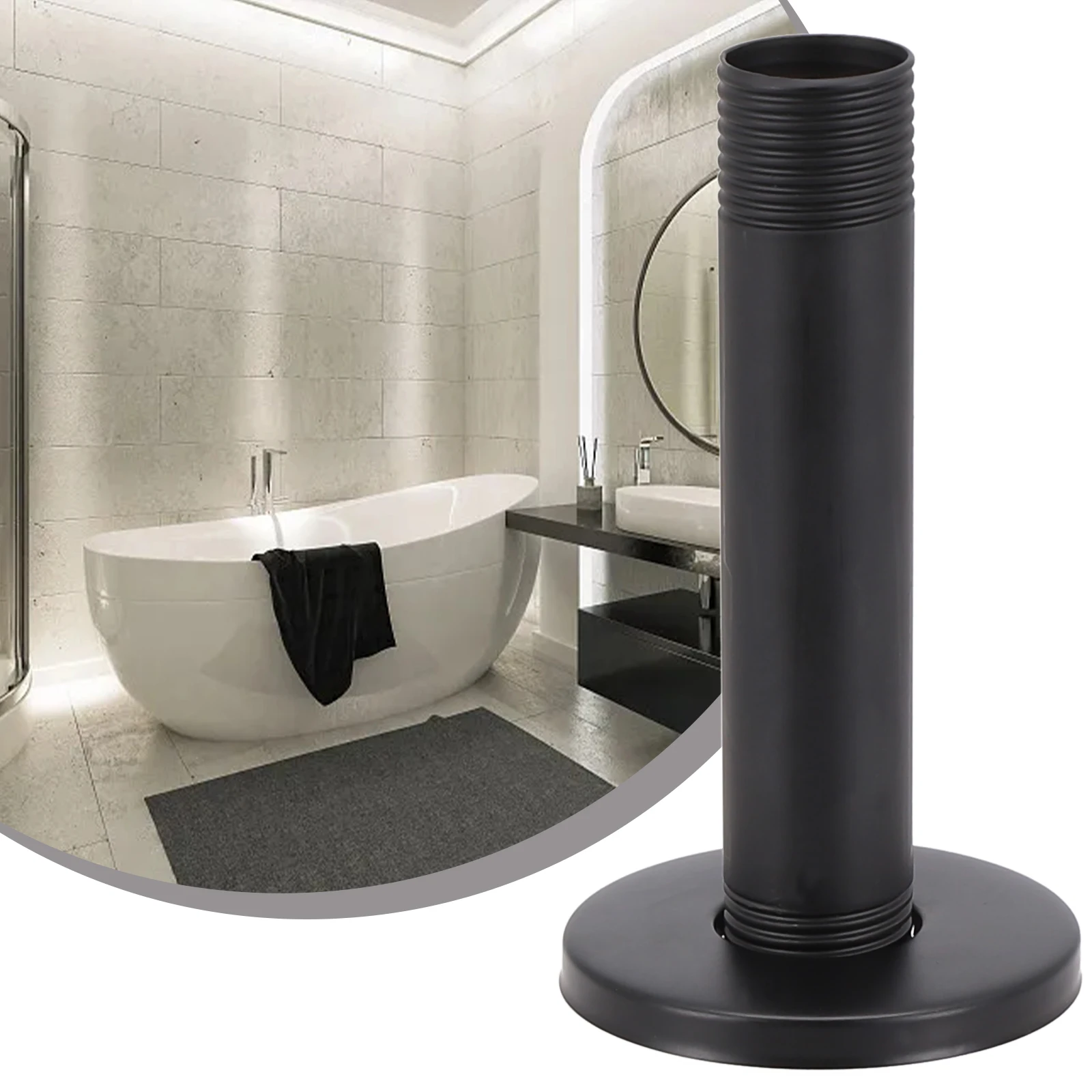 

Stylish Matte Black Shower Bracket, 10 30cm Length, Easy to Install, Sturdy Construction, Ensures Leak free Performance