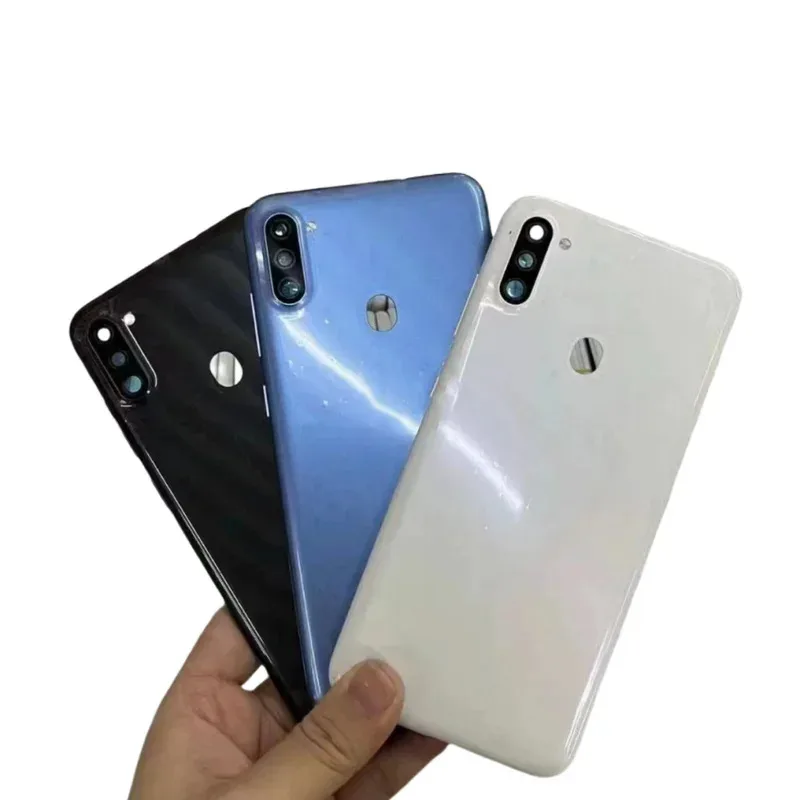 الغطاء الخلفي حالة الزجاج استبدال لسامسونج غالاكسي A11 A01 A01core SM-A015 A013 A115f/DS الإسكان الخلفي #4