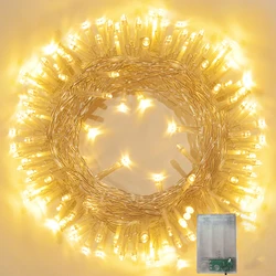 1/3/4/10M LED Fairy Garland Light Battery Powered Outdoor Waterproof Lights String For Bedroom Wedding Party Garden Decoration