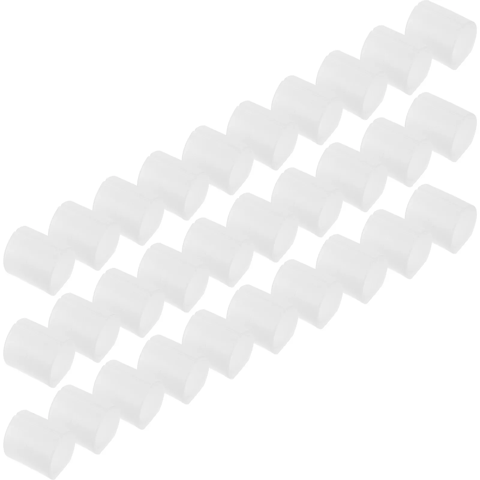32Pcs U Shaped Chair Leg Floor Protectors Anti-Slip Bow Design for 25-30Mm Round Tubes Quiet No-Scratch Chair Feet Caps