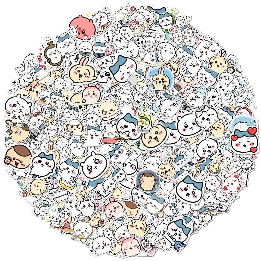 HOT 100pcs Cute Chiikawa Stickers DIY Waterproof Vinyl Scrapbook Water Cup Phone Case Lovely Cartoon Anime Sticker Best Souvenir